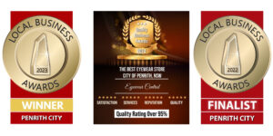 Three Business awards logos
